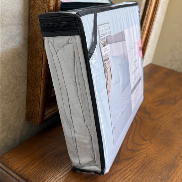 Charisma King 4 piece Sheet Set - Soft Blue - Picture 9 of 12